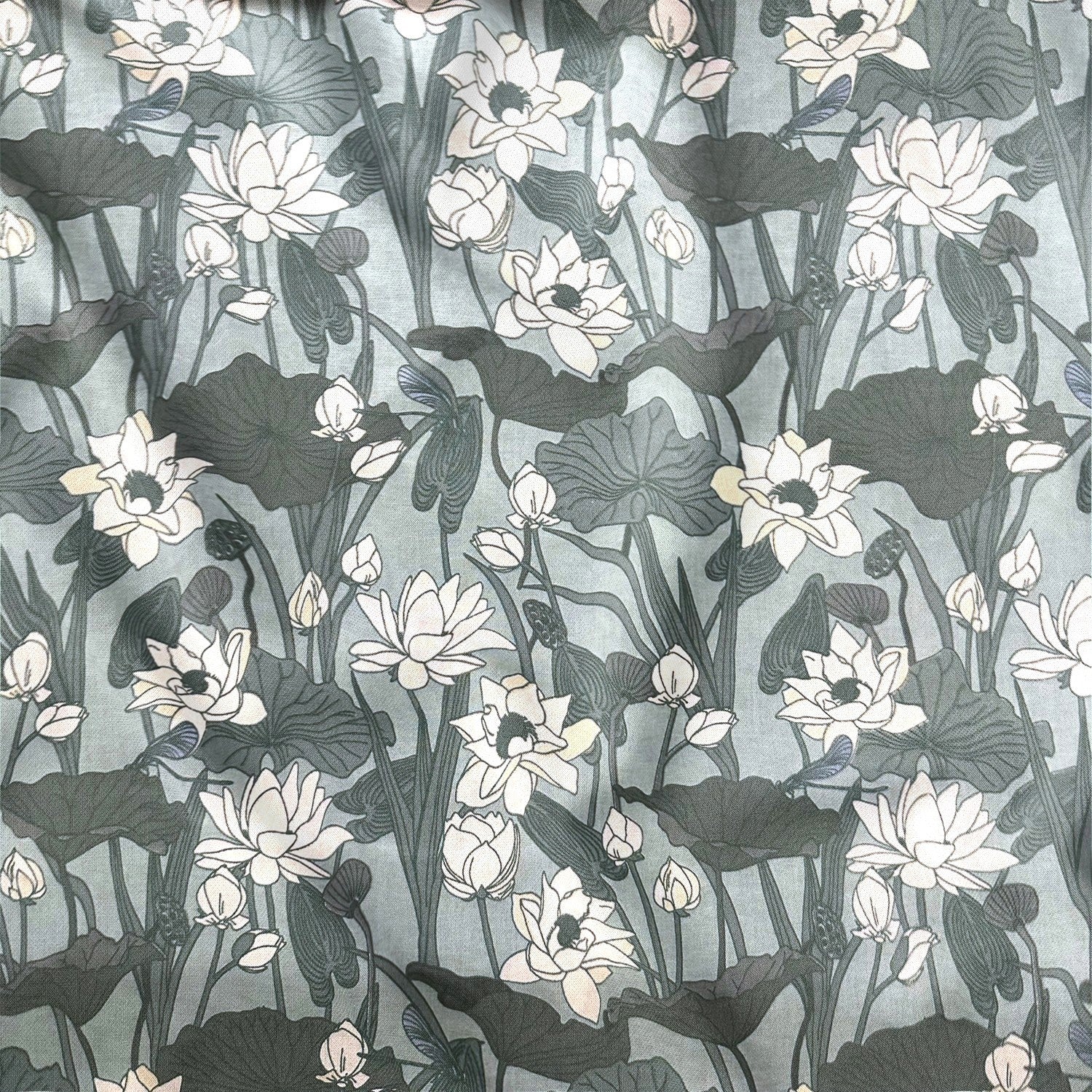 Cotton Fabric - Water lilies