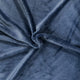 Pelliccia sintetica a pelo corto - grigio-blu