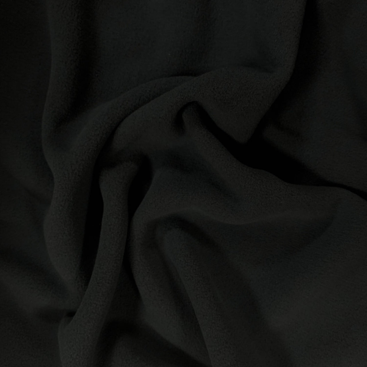 Knitted Polar Fleece Fabric - Black