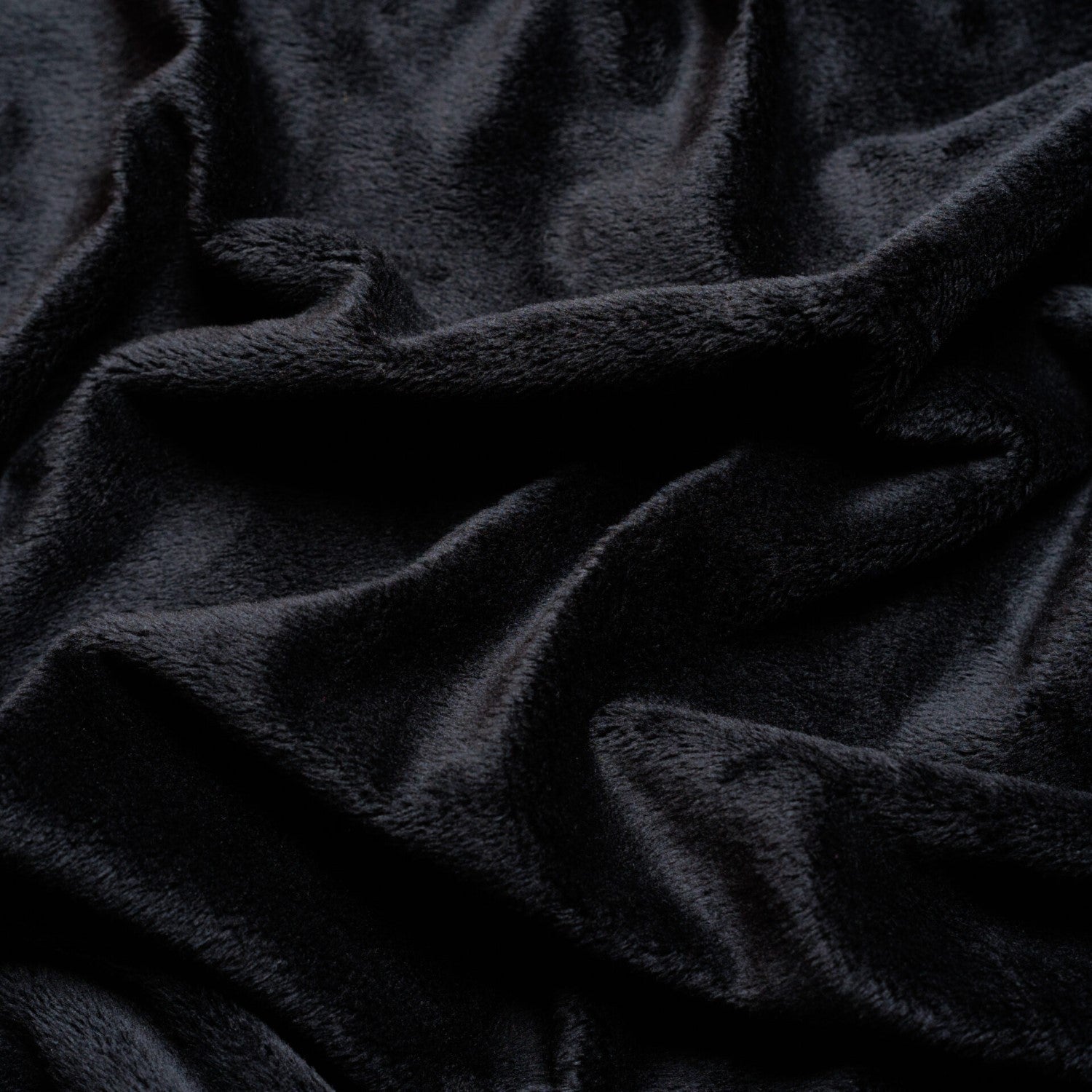 Minky Fabric Smooth - Black
