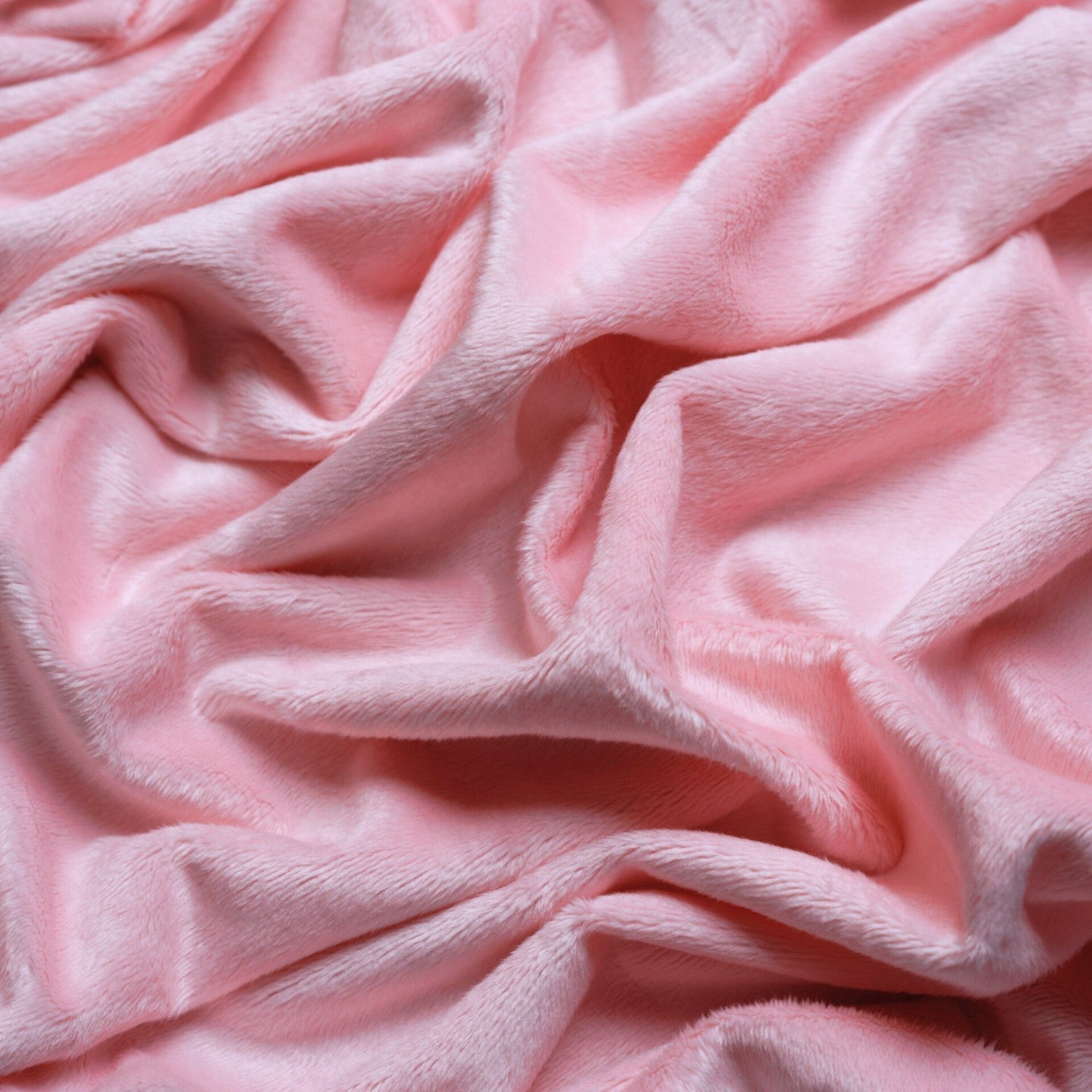 Minky Fabric Smooth - Powder Pink