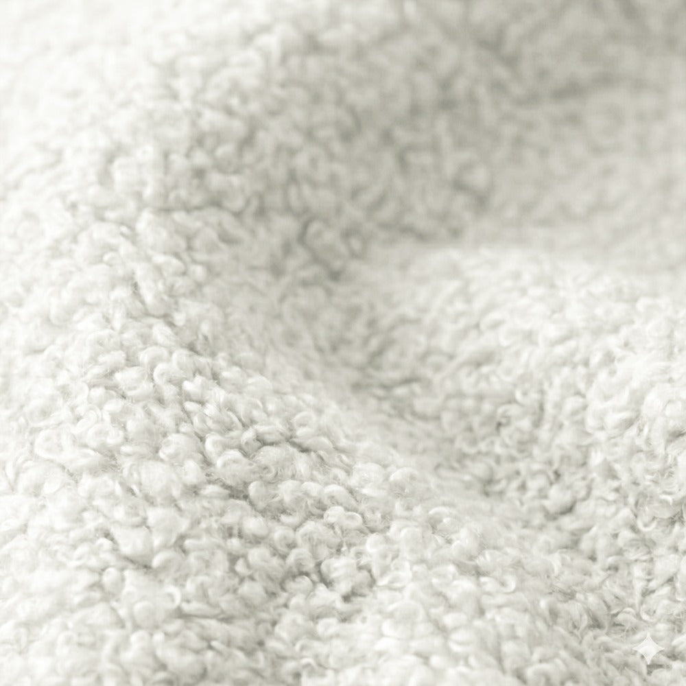 Tessuto da tappezzeria NOW OR NEVER RECYCLED velluto - bianco
