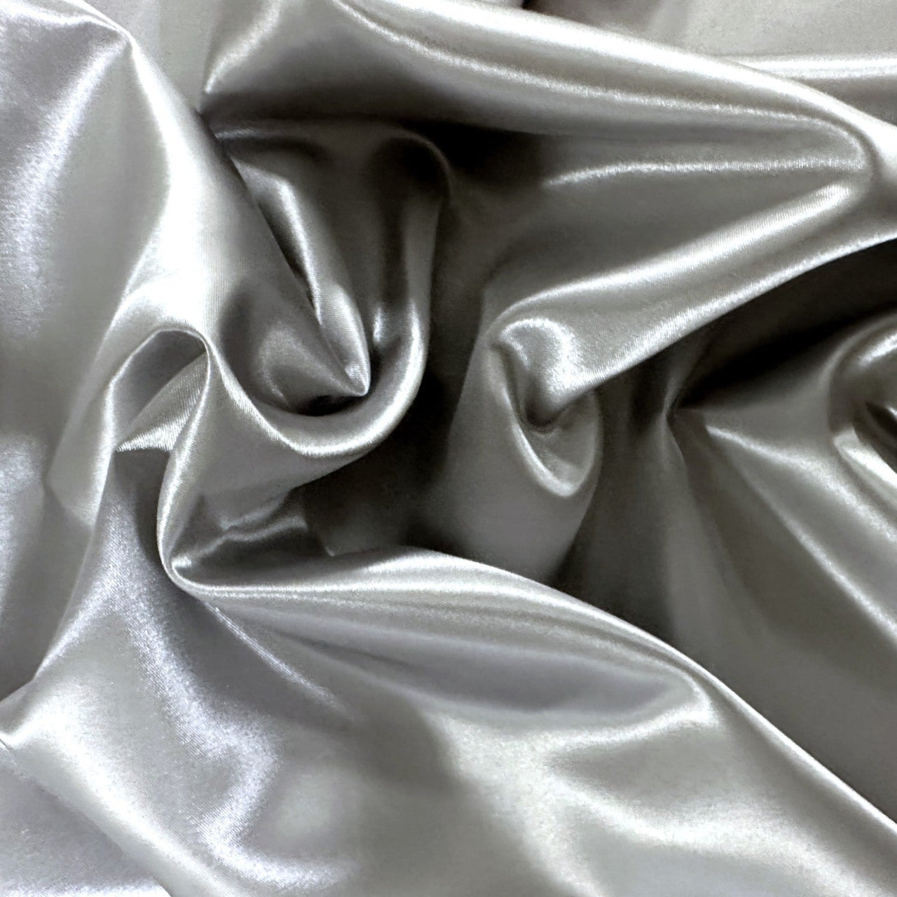 Satin Fabric - Silver