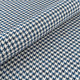 Tessuto da tappezzeria pied de poule - nero-blu