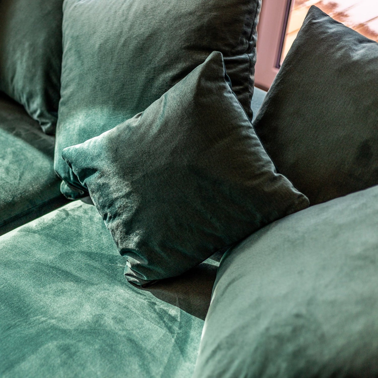 Upholstery Fabric MONOLITH Velour - Dirty Pink