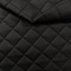 Tessuto da tappezzeria trapuntato in pelle PU motivo diamante 5x5 - nero