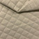 Tessuto da tappezzeria trapuntato in pelle PU motivo diamante 5x5 - beige chiaro