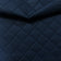 Tessuto da tappezzeria trapuntato in pelle PU motivo diamante 5x5 - blu navy