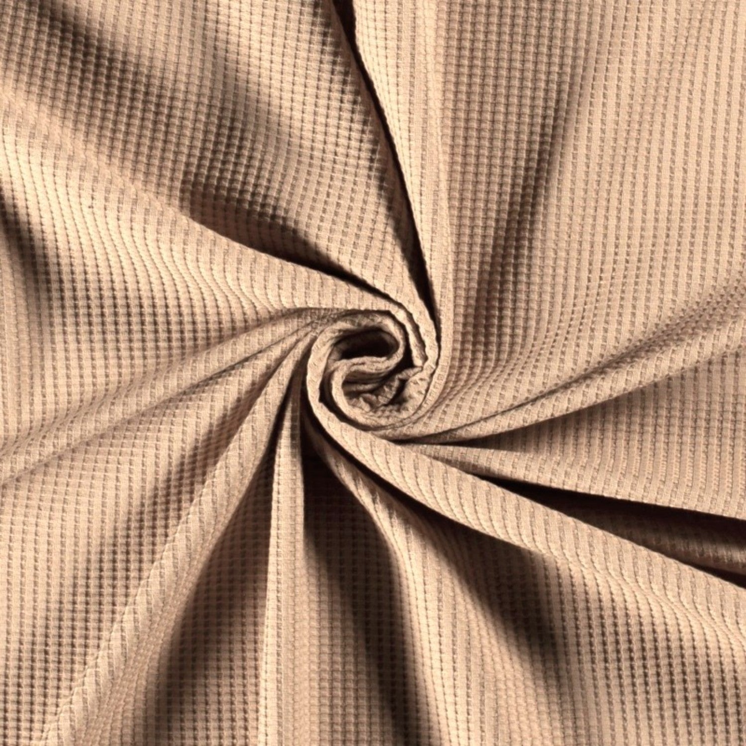 Tessuto a nido d'ape in cotone - beige