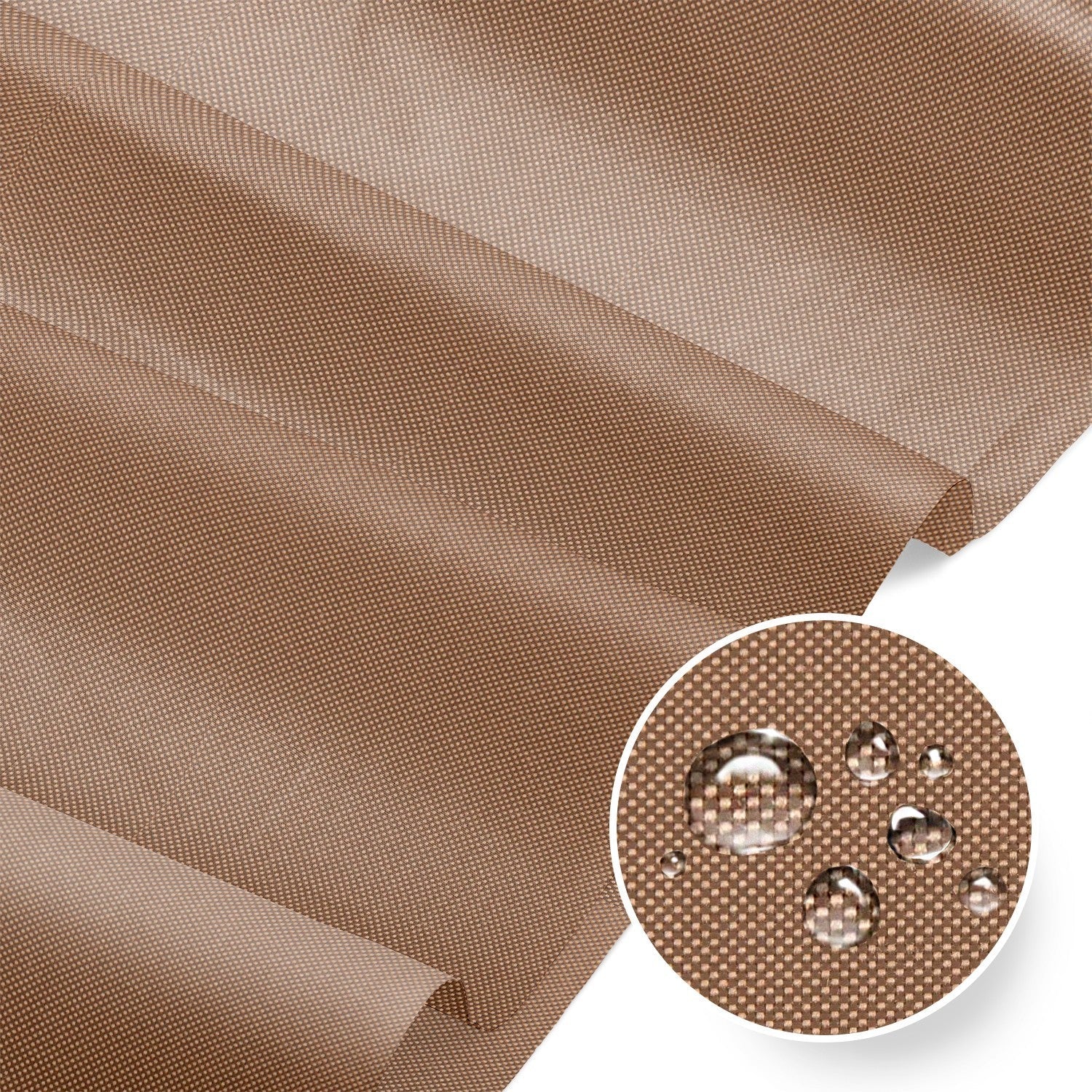 Water Resistant Fabric Oxford - Coffee