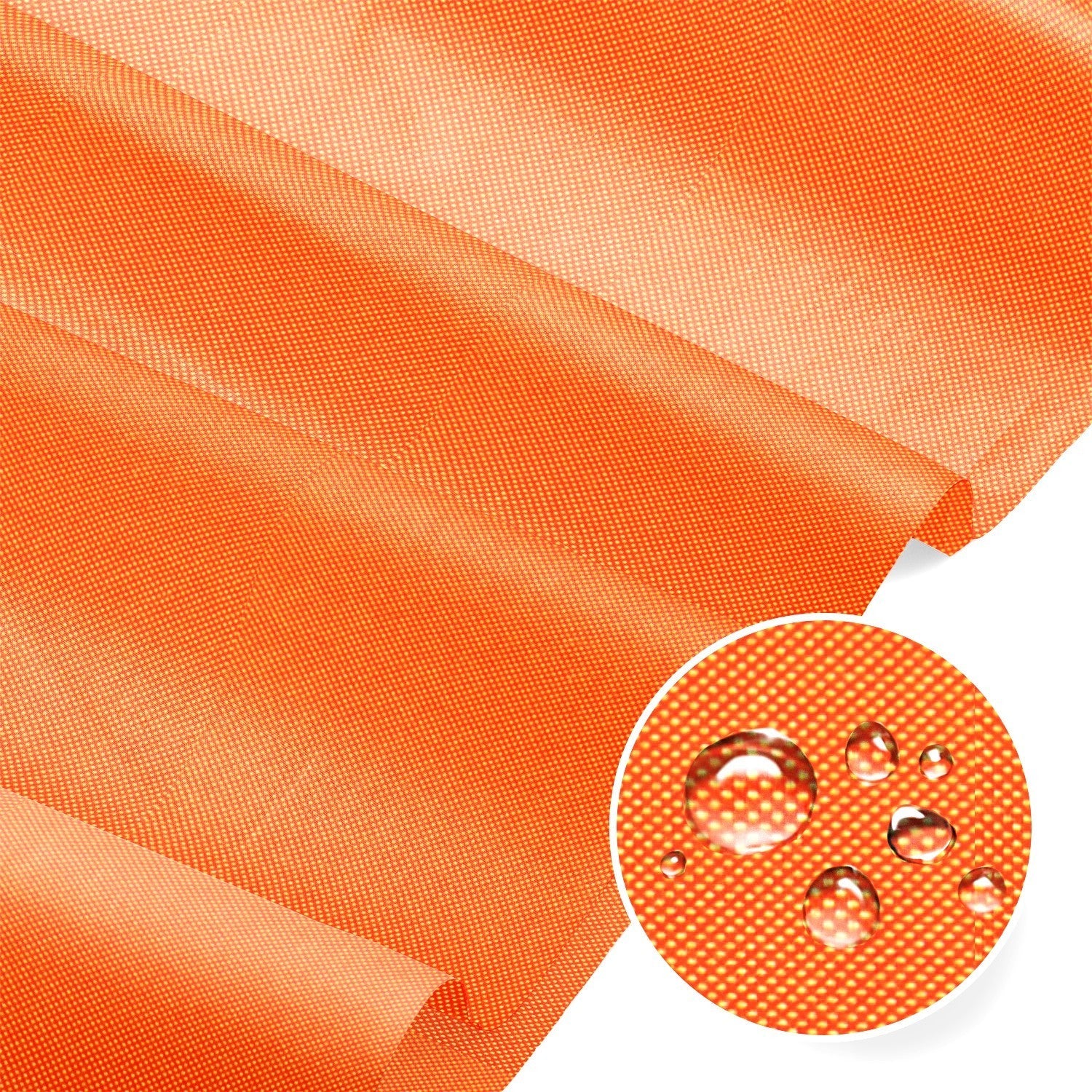 Water Resistant Fabric Oxford - Fluorescent Neon Orange