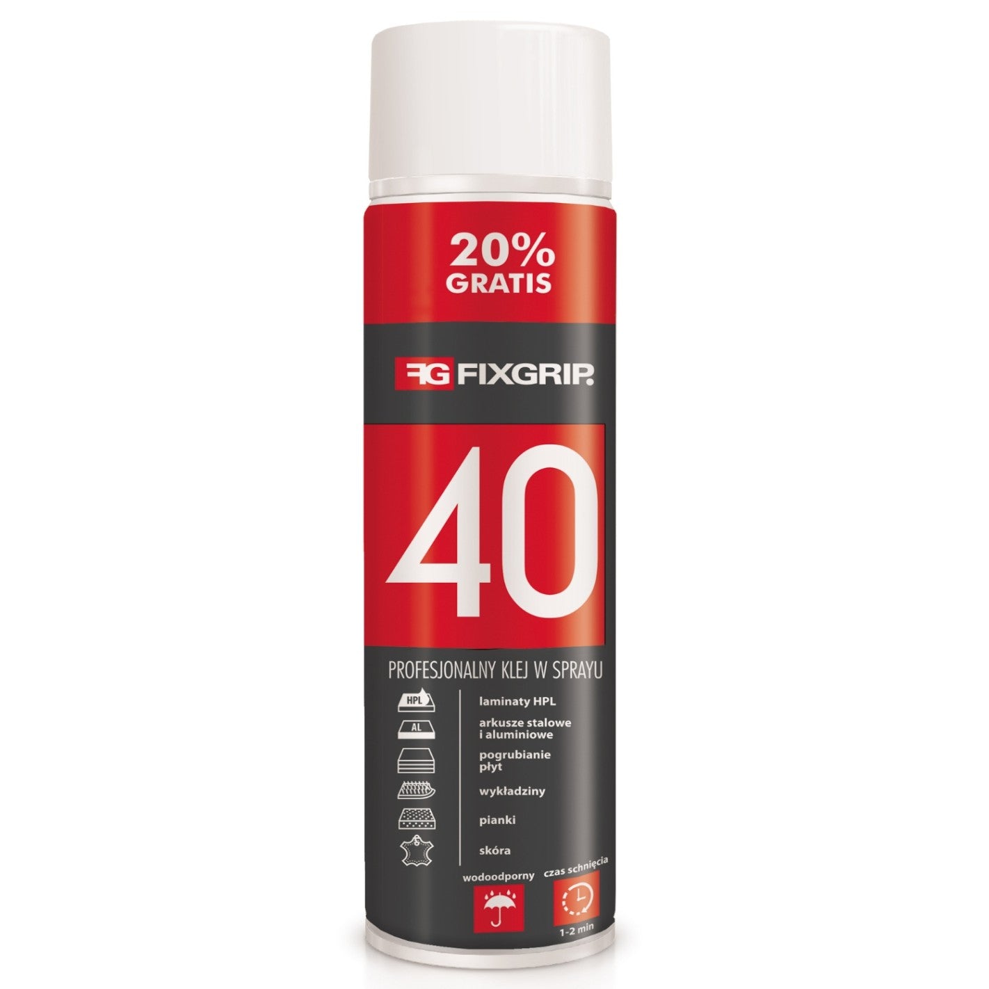 FIXGRIP 40 Spray Adhesive – 600 ml | For Car Headliners | Heat Resistance 120°C - PINaPIN